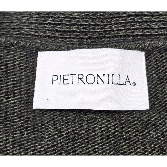 Pietronilla Women Wool Blend Metallic Accent Striped Longline Cardigan Sz S 2880 - Picture 7 of 12